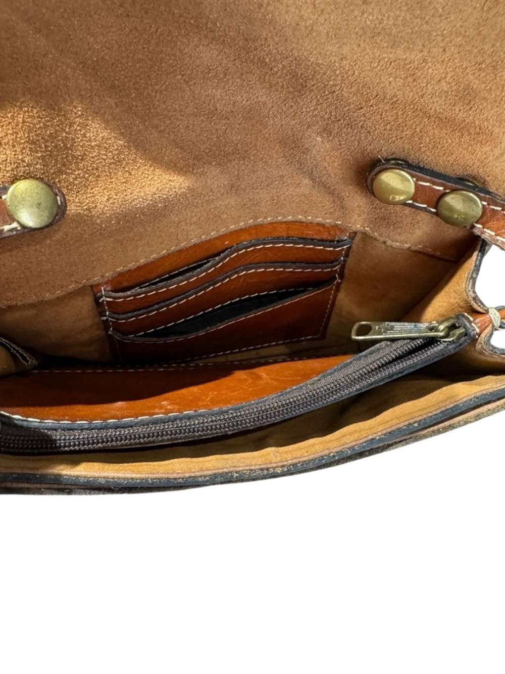 Patricia Nash Torri Tan Leather Mini Crossbody with Buckle - Picture 12 of 16